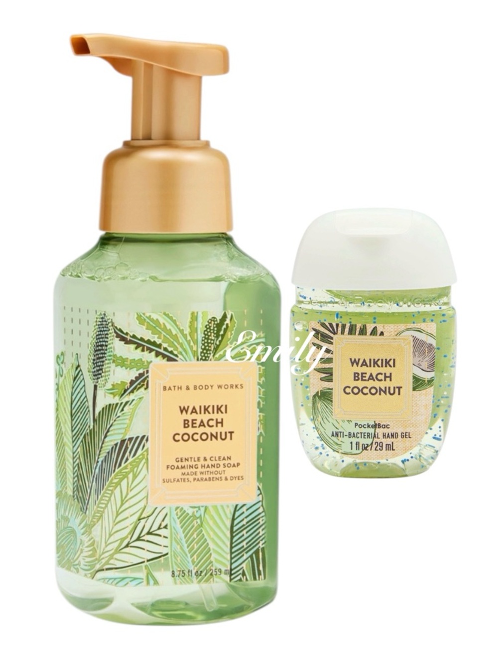 Bath & Body Works WAIKIKI BEACH COCONUT Foam Hand Soap + PocketBac 2026 - Picture 1 of 3